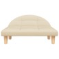 vidaXL Cama para perros de tela crema 70x52x30 cm vidaXL Cama para perros de tela crema 70x52x30 cm
