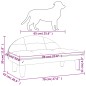 vidaXL Cama para perros de tela crema 70x52x30 cm vidaXL Cama para perros de tela crema 70x52x30 cm