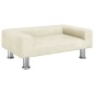 vidaXL Cama para perros de terciopelo crema 70x45x26,5 cm vidaXL Cama para perros de terciopelo crema 70x45x26,5 cm