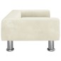 vidaXL Cama para perros de terciopelo crema 70x45x26,5 cm vidaXL Cama para perros de terciopelo crema 70x45x26,5 cm
