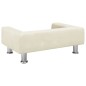 vidaXL Cama para perros de terciopelo crema 70x45x26,5 cm vidaXL Cama para perros de terciopelo crema 70x45x26,5 cm