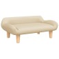 vidaXL Cama para perros de tela crema 70x40x24 cm vidaXL Cama para perros de tela crema 70x40x24 cm