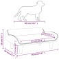 vidaXL Cama para perros de tela crema 70x40x24 cm vidaXL Cama para perros de tela crema 70x40x24 cm