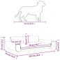 vidaXL Cama para perros de terciopelo negra 100x54x33 cm vidaXL Cama para perros de terciopelo negra 100x54x33 cm