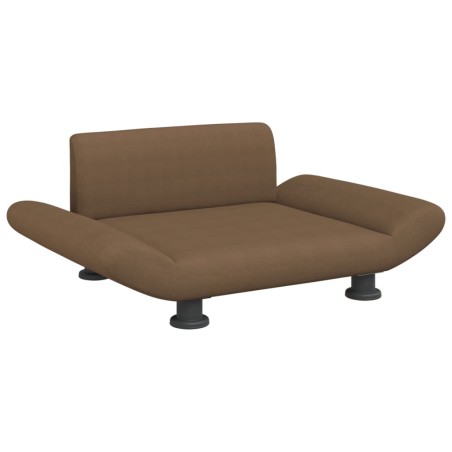 vidaXL Cama para perros de tela marrón 70x45x28 cm
