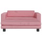 vidaXL Cama para perros con extensión terciopelo rosa 100x50x30 cm vidaXL Cama para perros con extensión terciopelo rosa 100x50x30 cm