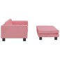 vidaXL Cama para perros con extensión terciopelo rosa 100x50x30 cm vidaXL Cama para perros con extensión terciopelo rosa 100x50x30 cm