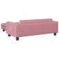 vidaXL Cama para perros con extensión terciopelo rosa 100x50x30 cm vidaXL Cama para perros con extensión terciopelo rosa 100x50x30 cm