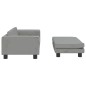vidaXL Cama de perros con extensión terciopelo gris claro 100x50x30 cm vidaXL Cama de perros con extensión terciopelo gris claro 100x50x30 cm