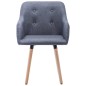 vidaXL Sillas de comedor 2 unidades tela gris oscuro vidaXL Sillas de comedor 2 unidades tela gris oscuro