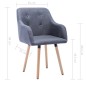 vidaXL Sillas de comedor 2 unidades tela gris oscuro vidaXL Sillas de comedor 2 unidades tela gris oscuro