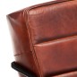 vidaXL Sillón de cuero auténtico marrón oscuro vidaXL Sillón de cuero auténtico marrón oscuro