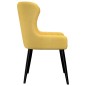 vidaXL Sillas de comedor 2 unidades tela amarillo vidaXL Sillas de comedor 2 unidades tela amarillo