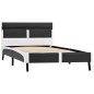 vidaXL Estructura de cama con LED de cuero sintético gris 90x200 cm vidaXL Estructura de cama con LED de cuero sintético gris 90x200 cm