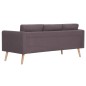 vidaXL Conjunto de sofás 2 piezas tela gris taupe vidaXL Conjunto de sofás 2 piezas tela gris taupe