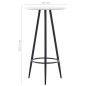 vidaXL Juego de mesa alta y taburetes 5 piezas plástico negro vidaXL Juego de mesa alta y taburetes 5 piezas plástico negro