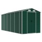 vidaXL Cobertizo de jardín acero galvanizado verde 191x470x198 cm vidaXL Cobertizo de jardín acero galvanizado verde 191x470x198 cm