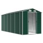 vidaXL Cobertizo de jardín acero galvanizado verde 191x470x198 cm vidaXL Cobertizo de jardín acero galvanizado verde 191x470x198 cm