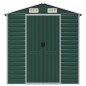 vidaXL Cobertizo de jardín acero galvanizado verde 191x470x198 cm vidaXL Cobertizo de jardín acero galvanizado verde 191x470x198 cm