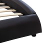 vidaXL Estructura de cama con LED de cuero sintético negro 140x200 cm vidaXL Estructura de cama con LED de cuero sintético negro 140x200 cm