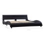 vidaXL Estructura de cama con LED de cuero sintético negro 140x200 cm vidaXL Estructura de cama con LED de cuero sintético negro 140x200 cm