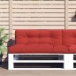 vidaXL Cojín para sofá de palets de tela rojo 120x40x12 cm vidaXL Cojín para sofá de palets de tela rojo 120x40x12 cm