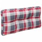 vidaXL Cojín para sofá de palets de tela a cuadros rojo 80x40x12 cm vidaXL Cojín para sofá de palets de tela a cuadros rojo 80x40x12 cm