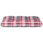 vidaXL Cojín para sofá de palets de tela a cuadros rojo 80x40x12 cm vidaXL Cojín para sofá de palets de tela a cuadros rojo 80x40x12 cm