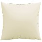 vidaXL Cojines decorativos 4 uds tela crema 50x50 cm vidaXL Cojines decorativos 4 uds tela crema 50x50 cm