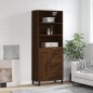 vidaXL Aparador alto madera contrachapada marrón roble 69,5x34x180 cm vidaXL Aparador alto madera contrachapada marrón roble 69,5x34x180 cm