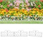 vidaXL Borduras de jardín 17 unidades PP blanco 10 m vidaXL Borduras de jardín 17 unidades PP blanco 10 m