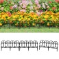 vidaXL Borduras de jardín 17 unidades PP negro 10 m vidaXL Borduras de jardín 17 unidades PP negro 10 m