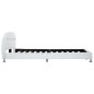 vidaXL Estructura de cama con LED de cuero sintético blanco 180x200 cm vidaXL Estructura de cama con LED de cuero sintético blanco 180x200 cm