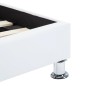 vidaXL Estructura de cama con LED de cuero sintético blanco 180x200 cm vidaXL Estructura de cama con LED de cuero sintético blanco 180x200 cm