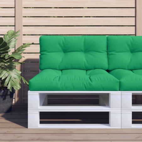 vidaXL Cojín para sofá de palets tela verde 80x40x12 cm