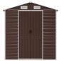 vidaXL Cobertizo de jardín acero galvanizado marrón 191x470x198 cm vidaXL Cobertizo de jardín acero galvanizado marrón 191x470x198 cm