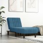 vidaXL Sofá diván de terciopelo azul vidaXL Sofá diván de terciopelo azul