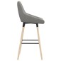 vidaXL Taburete de cocina tela gris claro vidaXL Taburete de cocina tela gris claro