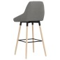 vidaXL Taburete de cocina tela gris claro vidaXL Taburete de cocina tela gris claro