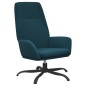 vidaXL Sillón de relax de terciopelo azul vidaXL Sillón de relax de terciopelo azul