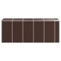 vidaXL Cobertizo de jardín acero galvanizado marrón 191x470x198 cm vidaXL Cobertizo de jardín acero galvanizado marrón 191x470x198 cm