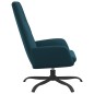 vidaXL Sillón de relax de terciopelo azul vidaXL Sillón de relax de terciopelo azul
