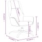 vidaXL Sillón de relax de terciopelo azul vidaXL Sillón de relax de terciopelo azul