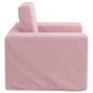 vidaXL Sofá cama para niños felpa suave rosa vidaXL Sofá cama para niños felpa suave rosa