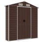 vidaXL Cobertizo de jardín acero galvanizado marrón 191x470x198 cm vidaXL Cobertizo de jardín acero galvanizado marrón 191x470x198 cm