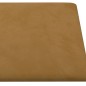 vidaXL Paneles de pared 12 uds terciopelo marrón 30x15 cm 0,54 m²