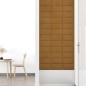 vidaXL Paneles de pared 12 uds terciopelo marrón 30x15 cm 0,54 m²