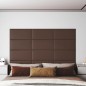 vidaXL Paneles de pared 12 uds cuero sintético marrón 60x30 cm 2,16 m² vidaXL Paneles de pared 12 uds cuero sintético marrón 60x30 cm 2,16 m²