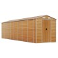 vidaXL Caseta de jardín acero galvanizado marrón claro 191x725x198 cm vidaXL Caseta de jardín acero galvanizado marrón claro 191x725x198 cm