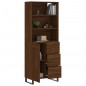 vidaXL Aparador alto madera contrachapada marrón roble 69,5x34x180 cm vidaXL Aparador alto madera contrachapada marrón roble 69,5x34x180 cm